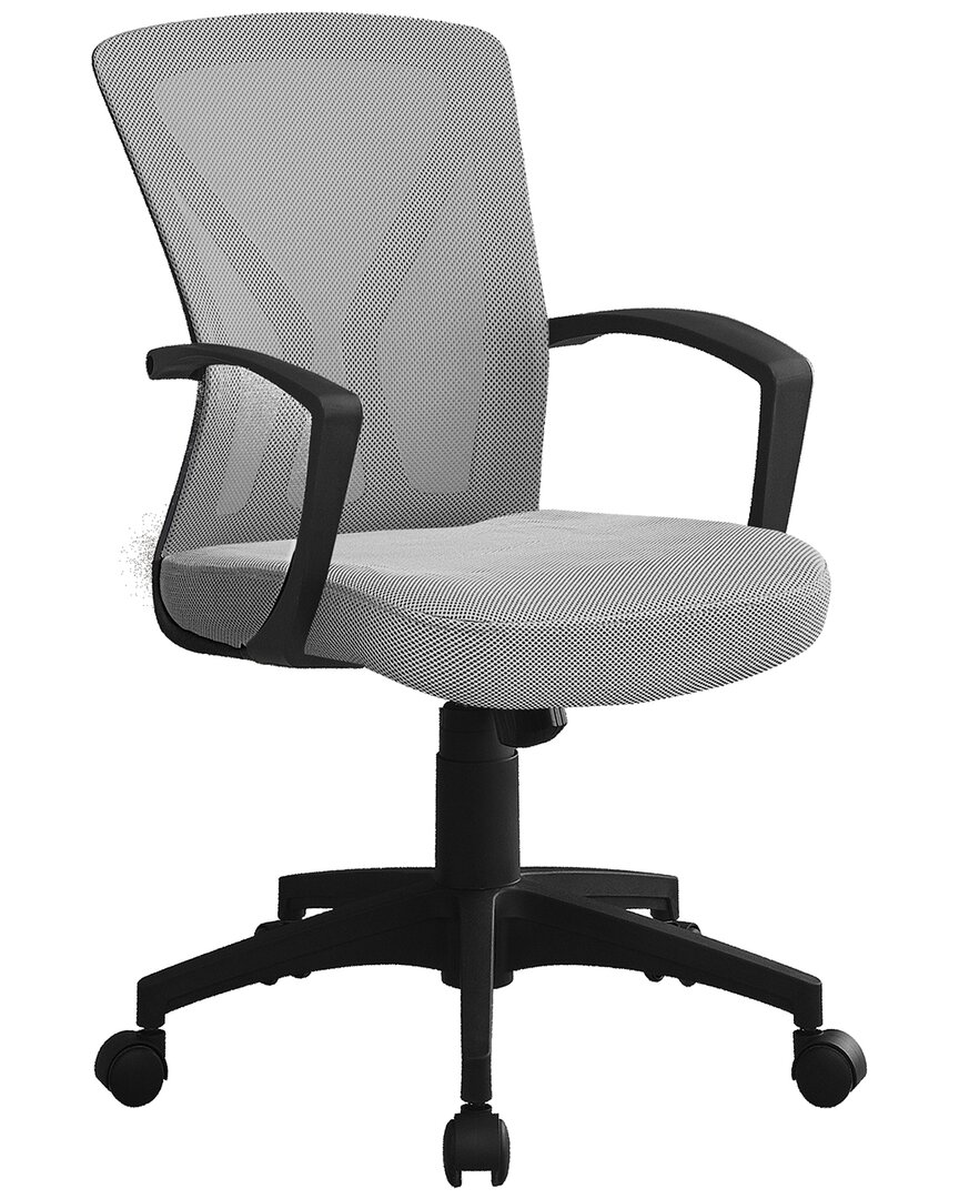 Monarch Specialties Office Chaire- Mid-back In Grey