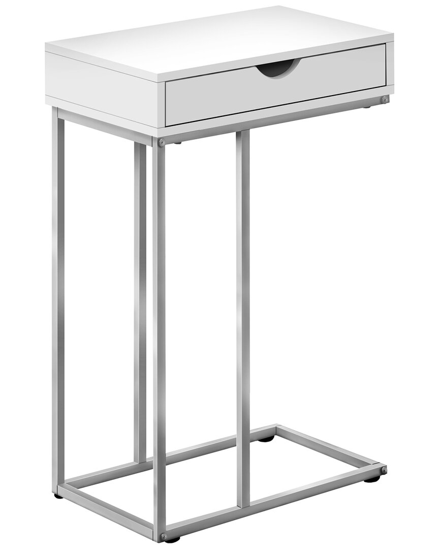 Monarch Specialties Side Table In White