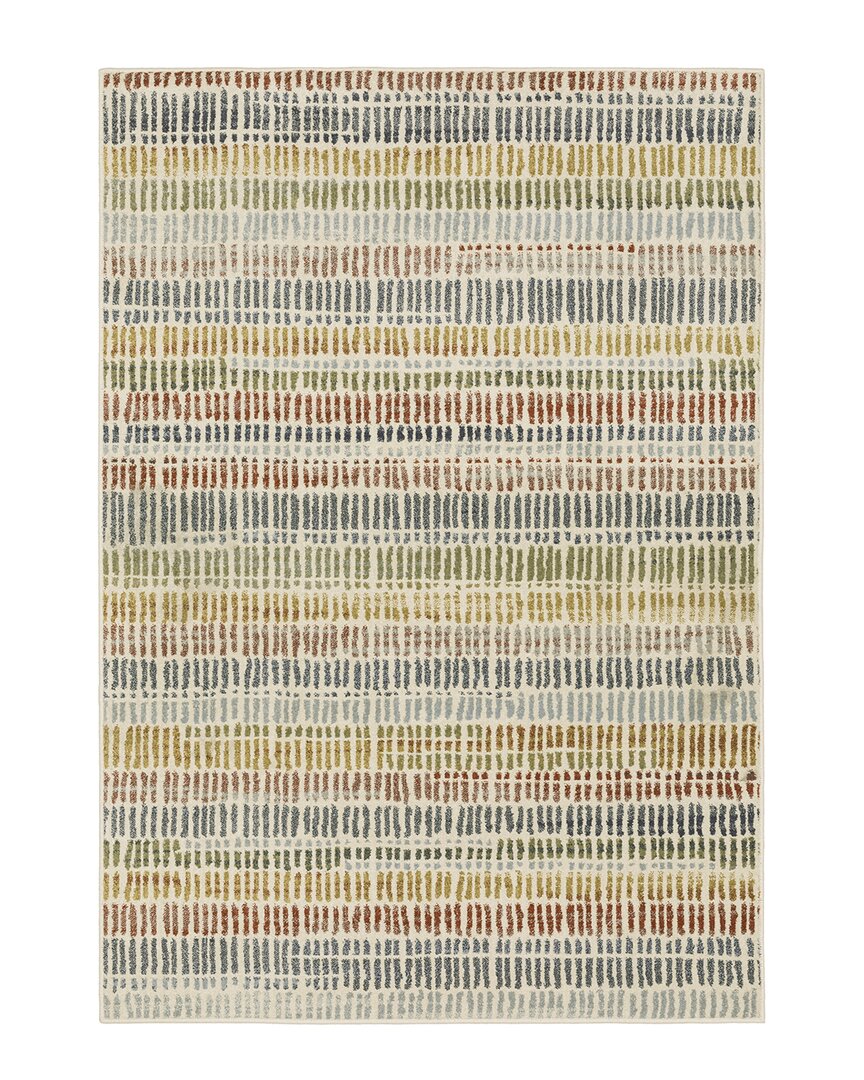 Stylehaven Barrett Casual Contemporary Geometric Cut Pile Rug In Ivory