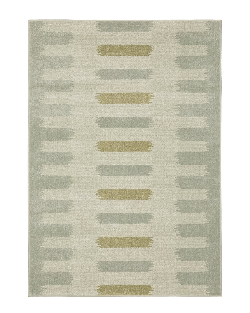 Stylehaven Barrett Casual Geometric Distressed Cut Pile Rug In Beige