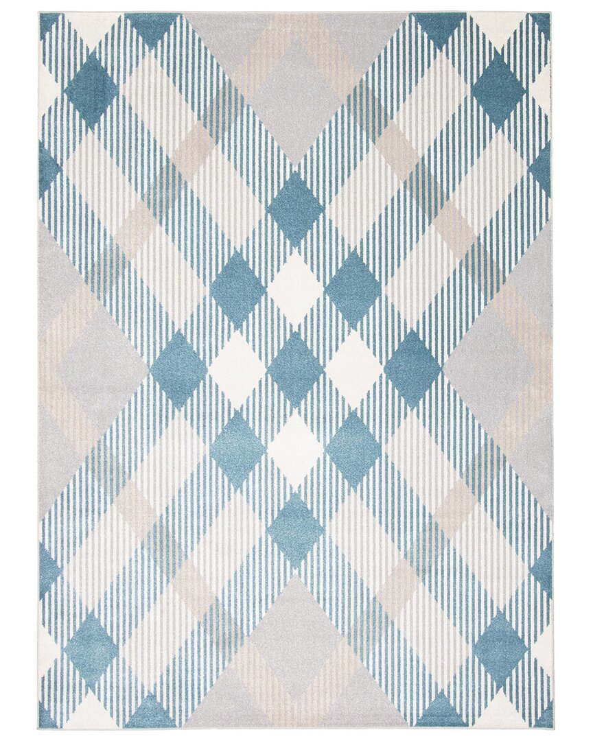 Ecarpet Aqua Kors Washable Rug In Grey