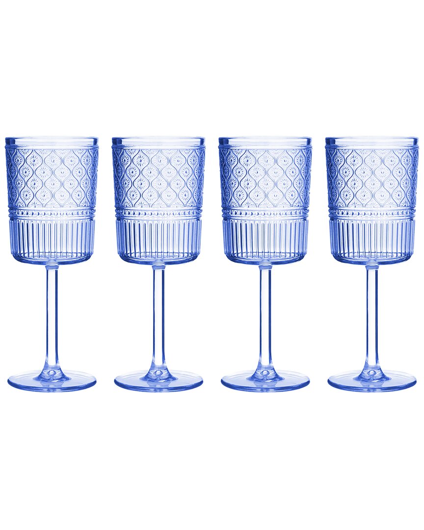 Godinger Set Of 4 Claro Acrylic Goblets