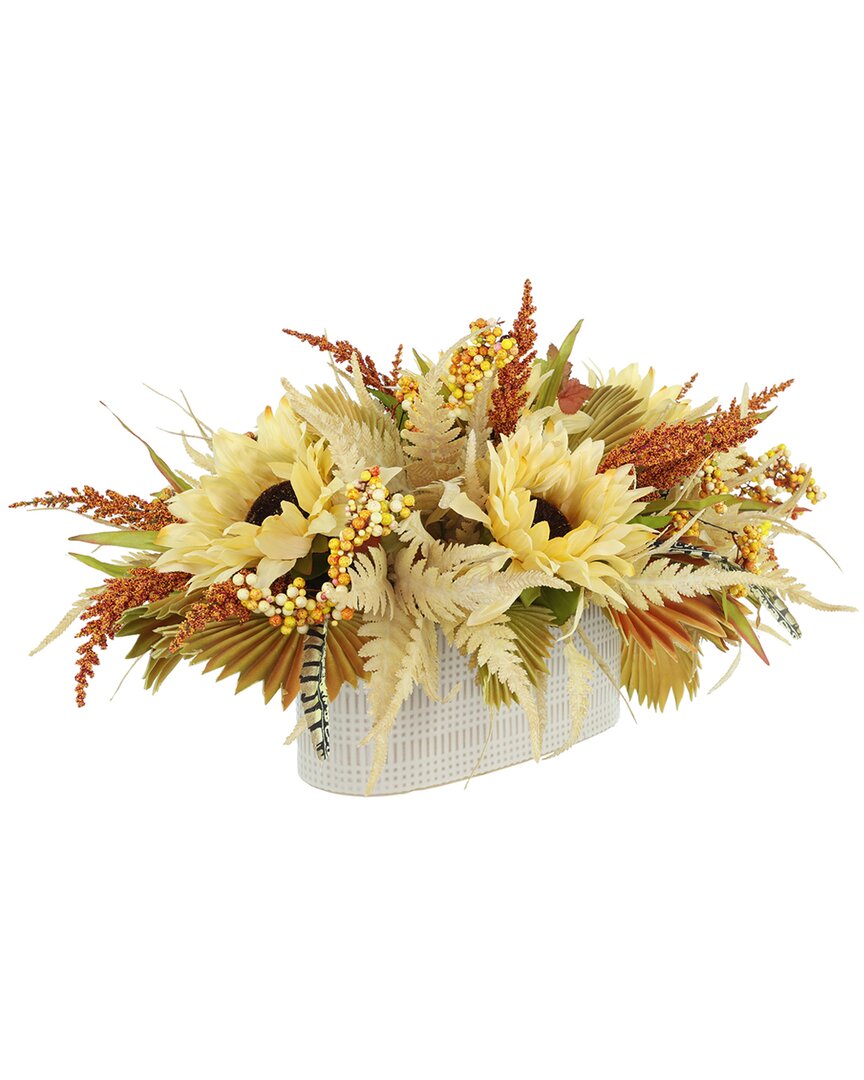 Creative Displays Sunflower Fall Bundle With Wreath And Floral Cente