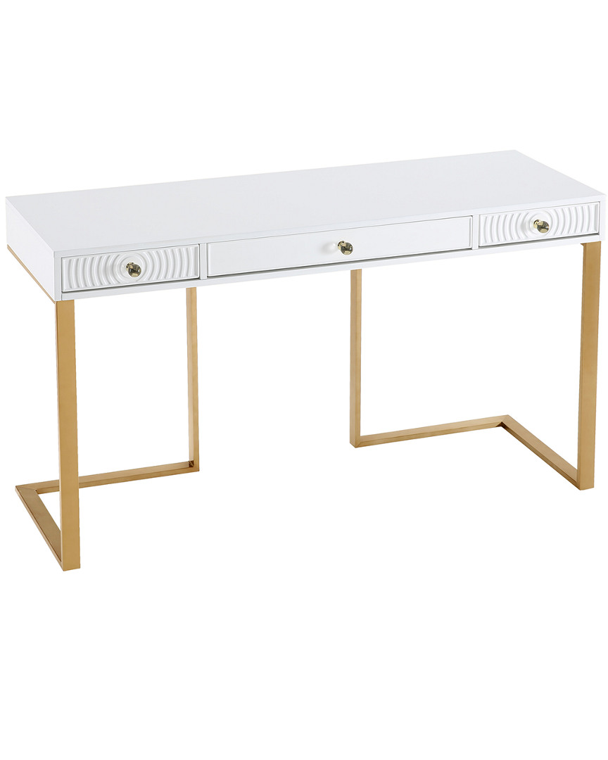Tov Janie White Lacquer Desk