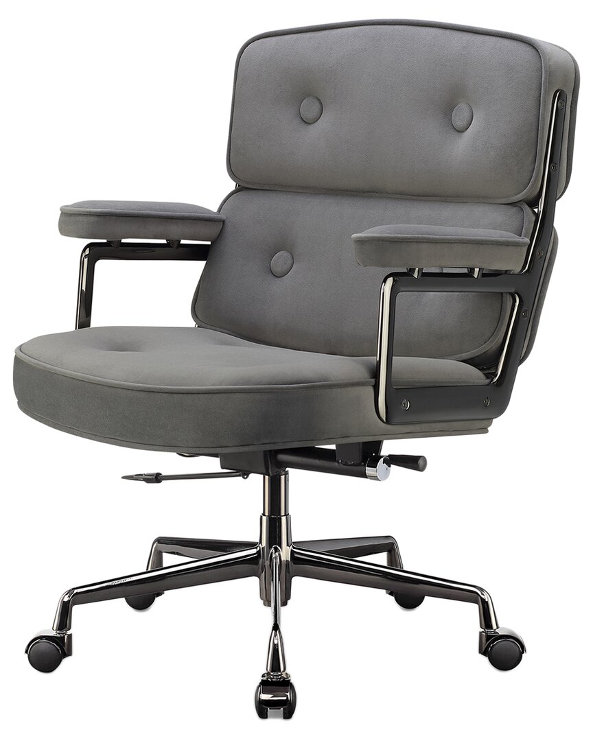 Design Guild Exec Highly Supportive Modern Classic Office Chair In Gray