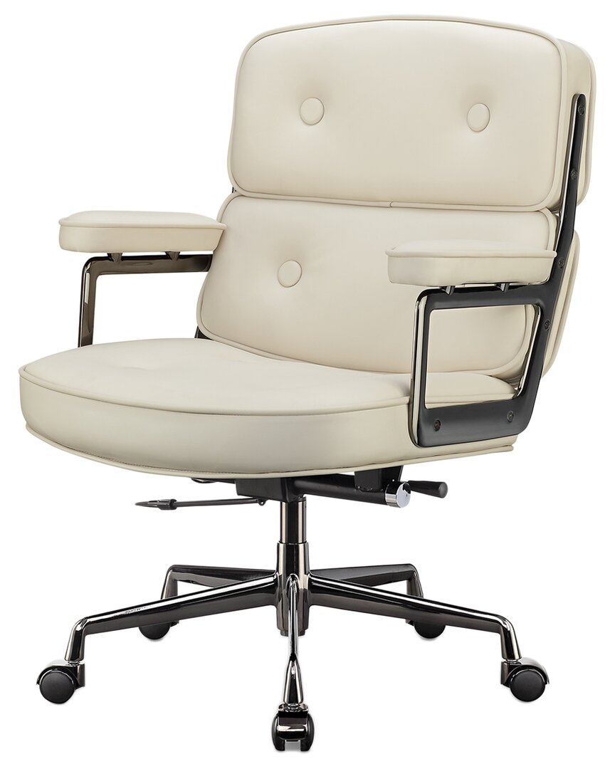 Design Guild Exec Highly Supportive Modern Classic Office Chair In White