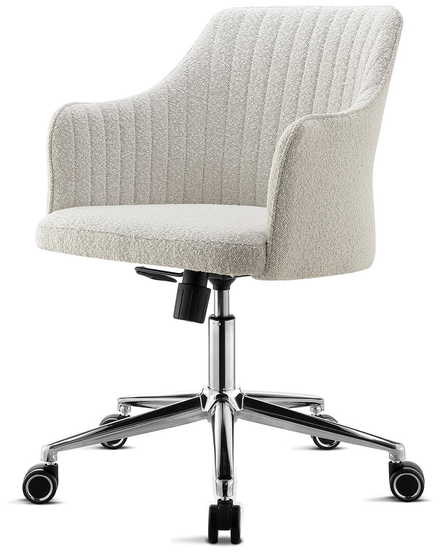 Design Guild Flock Modern Ribbed Office Chair In Gray