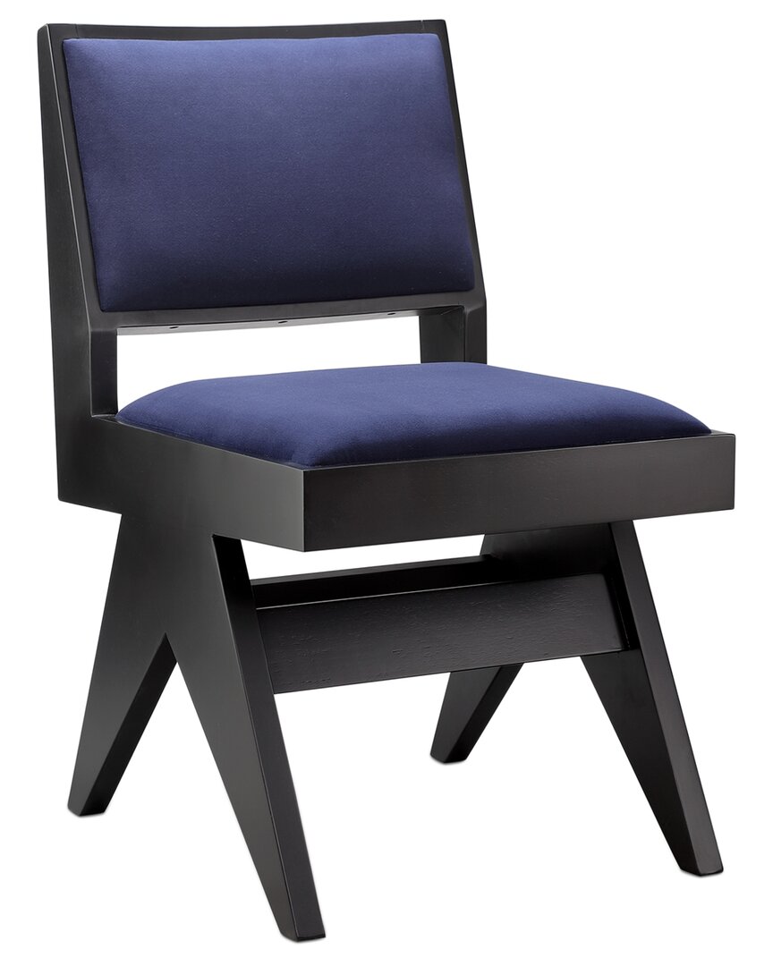 Design Guild Pierre Jeanneret Side Chair In Navy