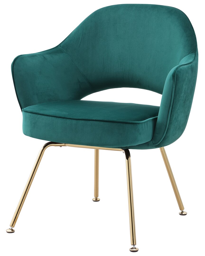Design Guild Saarinen Modern Arm Chair In Green
