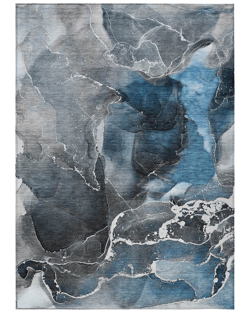 Addison Rugs Chantille Polyester Indoor/outdoor Washable Rug In Blue