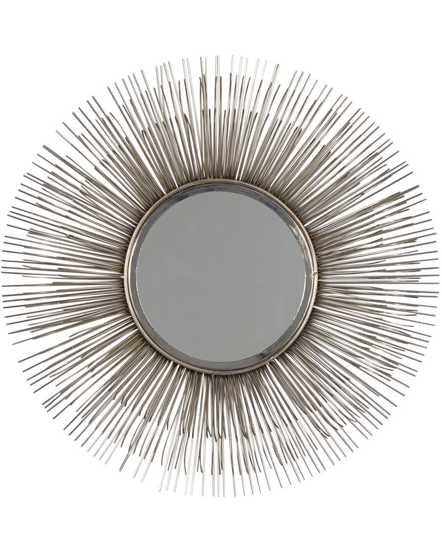 Peyton Lane Silver Modern Metal Wall Mirror