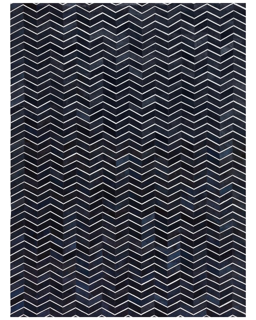 Exquisite Rugs Natural Hide Cowhide Blue Area Rug