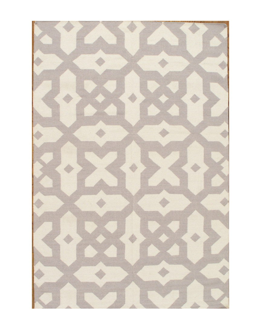 Pasargad Home Kilim Hand-woven Rug In Gray