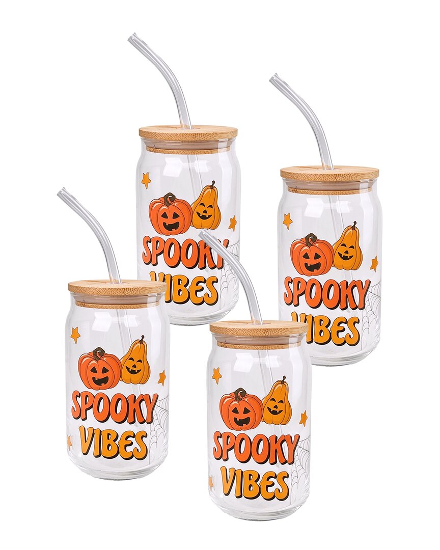 10 Strawberry Street Spooky Vibes Glass Tumbler Wi In Multi