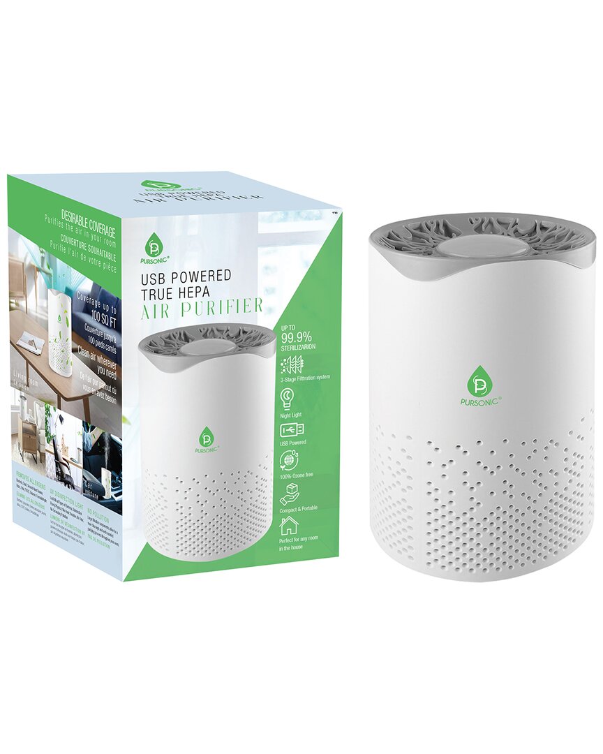 Pursonic Usb Powered True Hepa Air Purifier