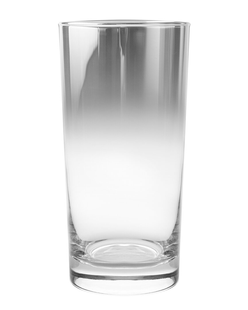 Barski Set Of 4 Highball Glasses With Metallic Finish