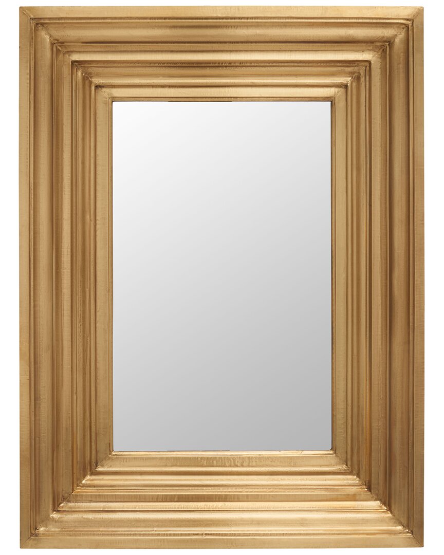 Safavieh Couture Kerry Small Rectangle Wall Mirror In Brass