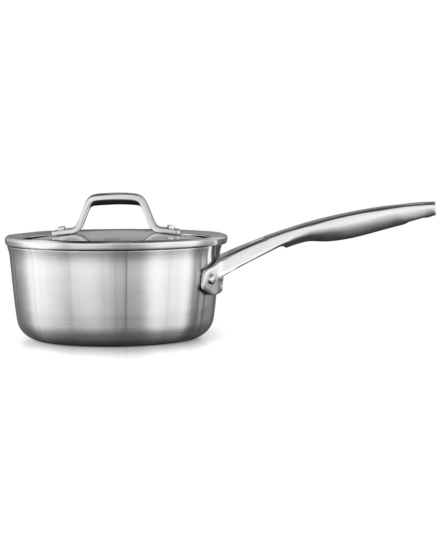 CALPHALON PREMIER 1.5QT STAINLESS STEEL SAUCE PAN WITH COVER