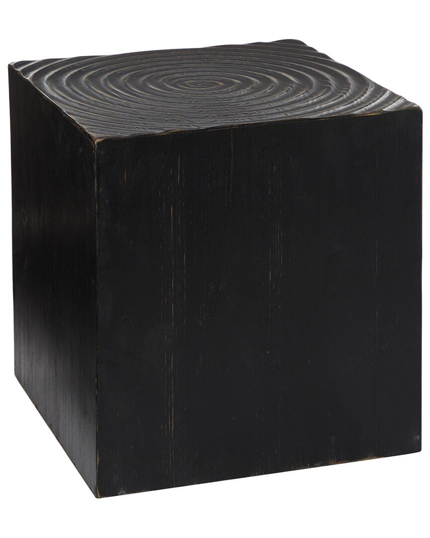 Peyton Lane Carved Accent Table In Black