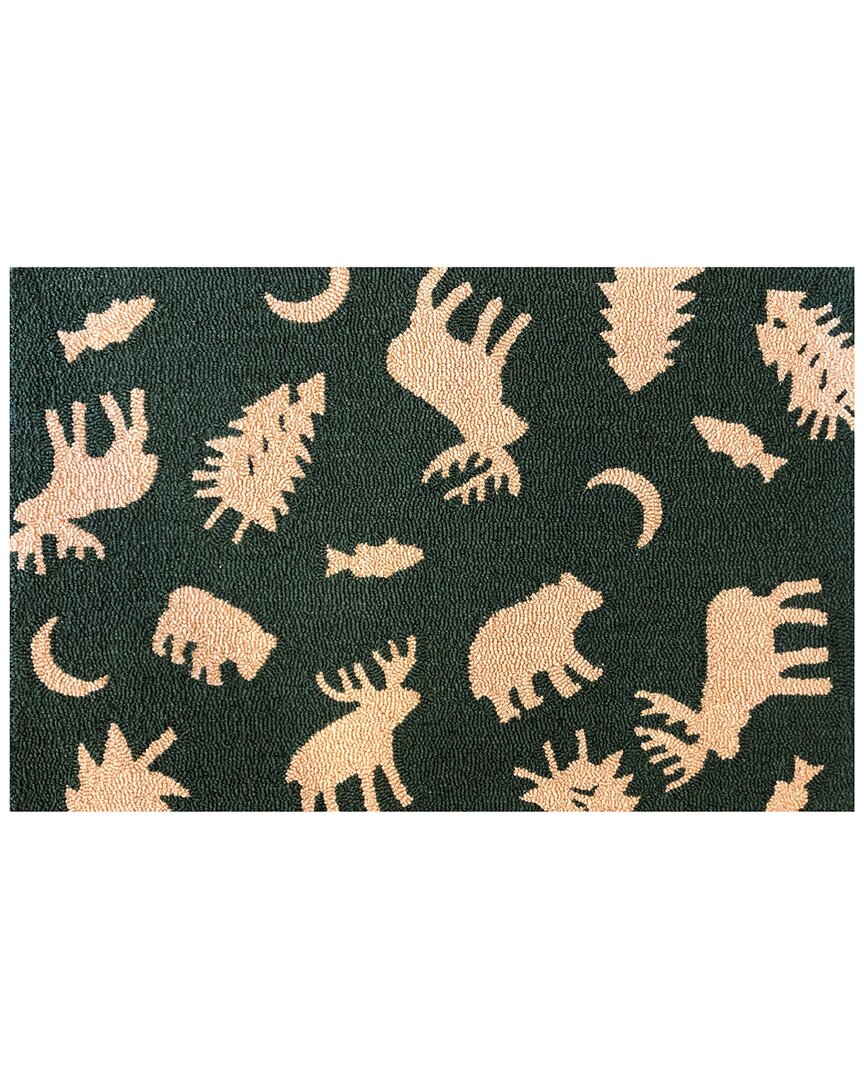 The Rug Market Lodge Icons Rug In Green