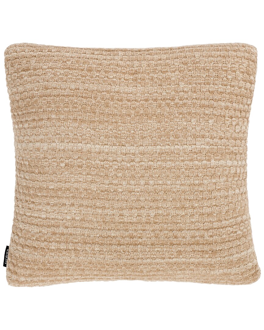 Safavieh Rava 18x18 Cotton Pillow In Brown