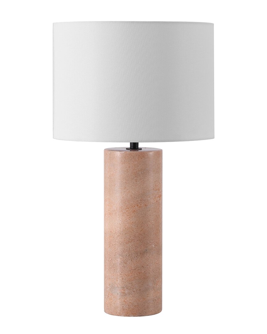 Safavieh Couture Jillianna Round Marble Table Lamp In Brown