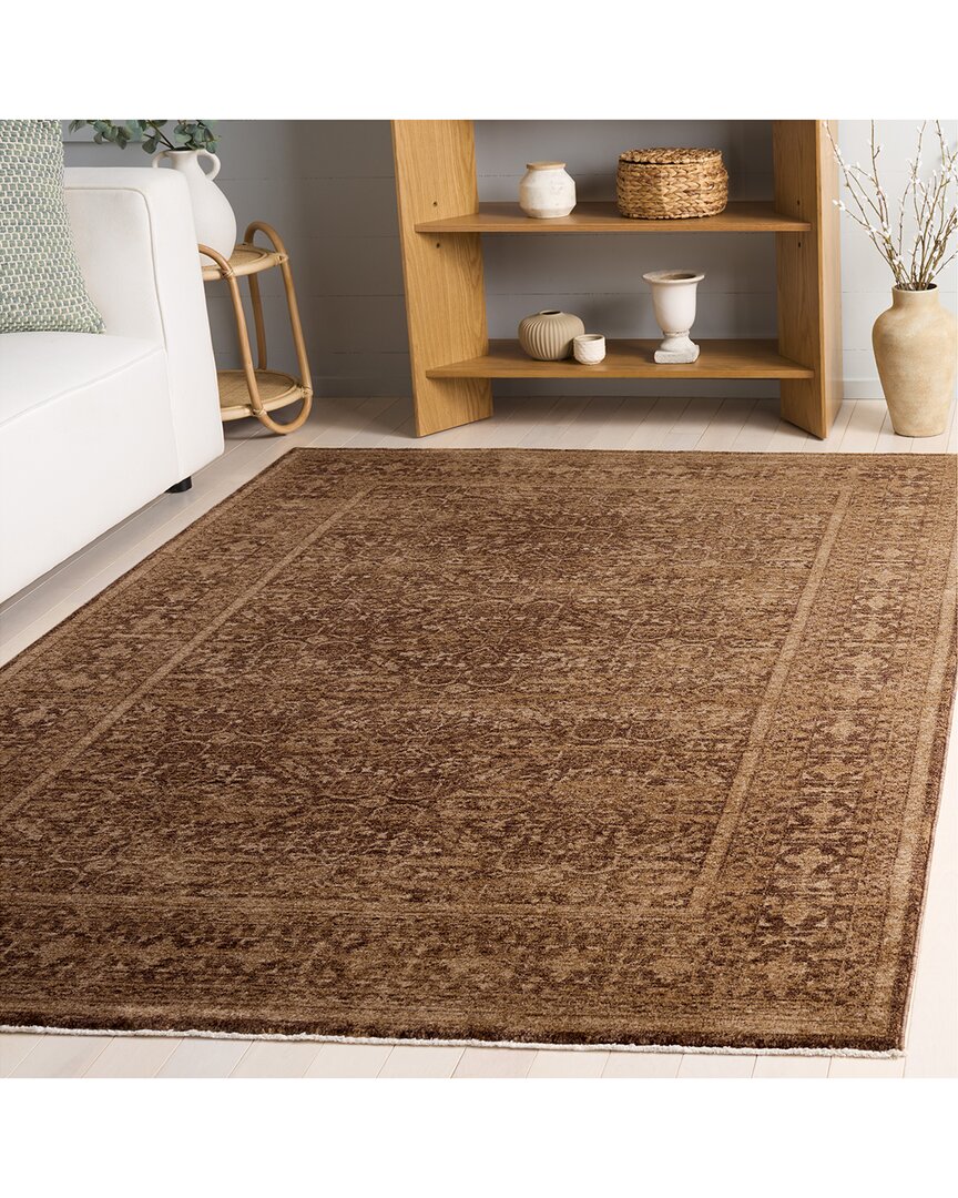 Safavieh Vintage Overdye Saturra Power Loomed Rug In Brown