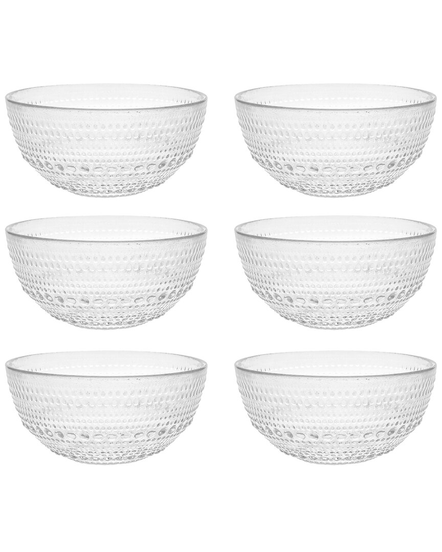 Fortessa Jupiter 6pc Cereal Bowls In Clear