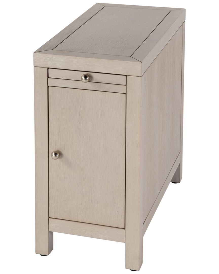 Butler Specialty Company Nora 12in Wood 1 Door End Table With Pull-out Tray In Neutral