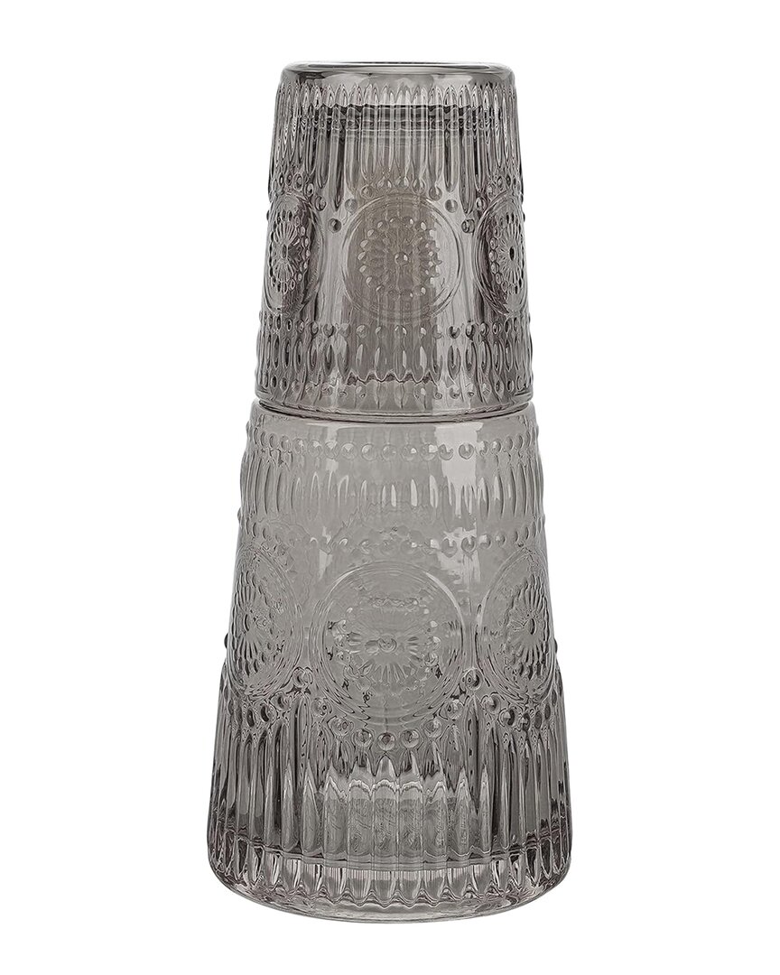 Jay Imports Smoke Carafe Night Set In Gray