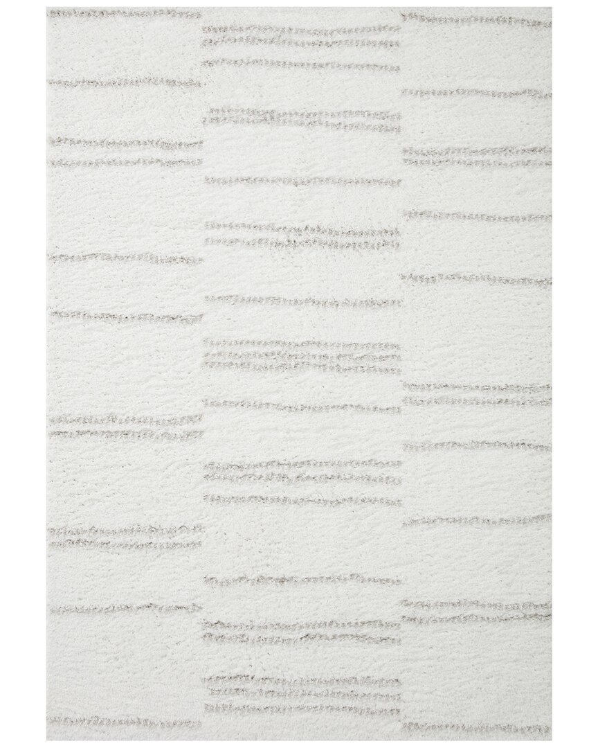 Loloi Ii Bliss Shag Transitional Rug In White