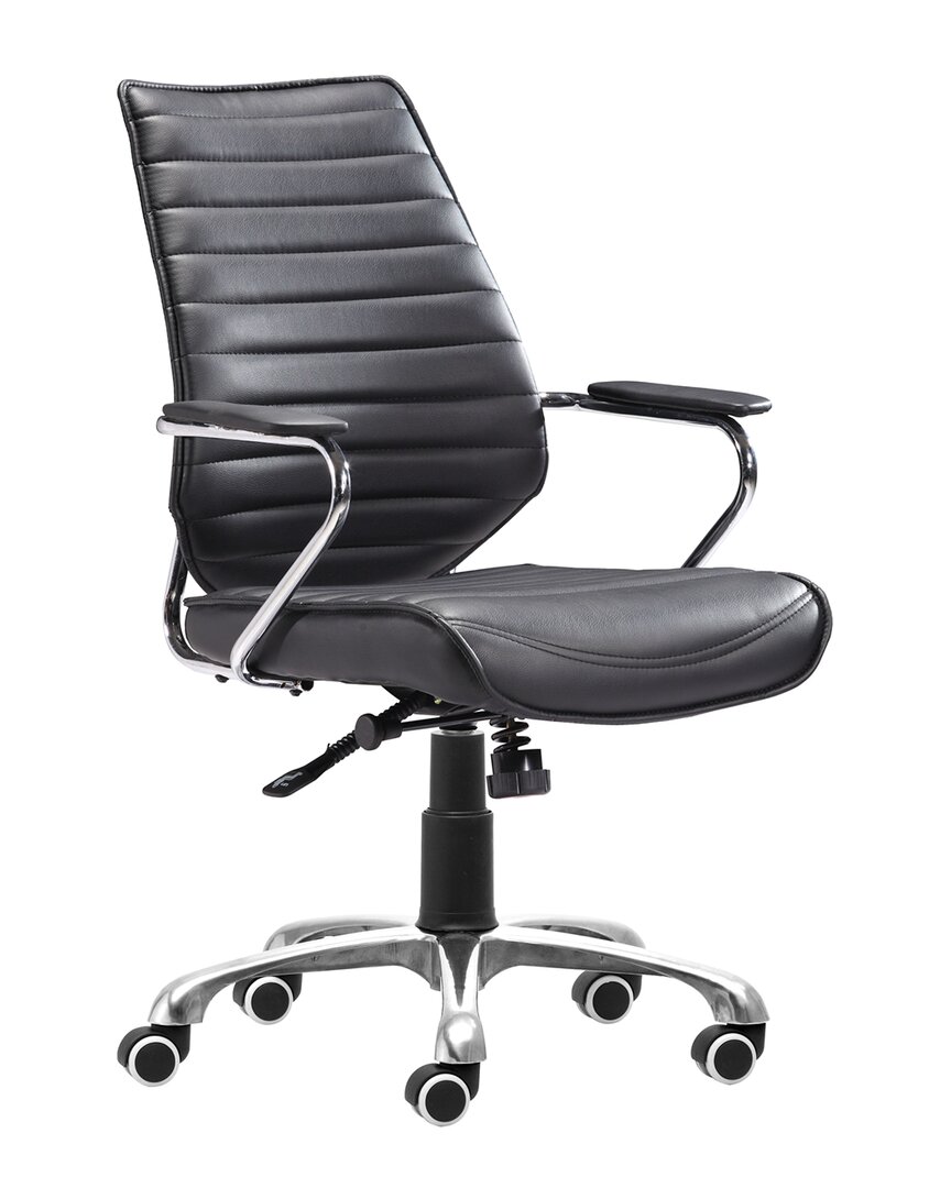 Zuo Modern Enterprise Low Back Office Chair In Black