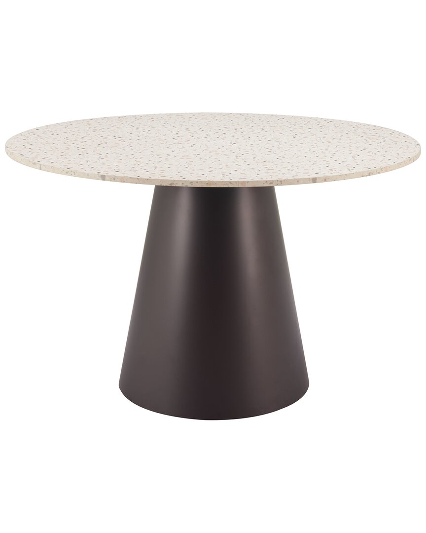 Zuo Modern Jorf Dining Table Beige & Bronze In Brown