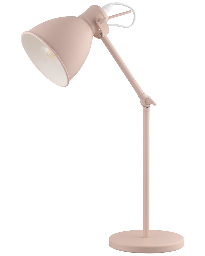 Eglo Priddy 1 Light Desk Lamp With Pastel Apricot Finish