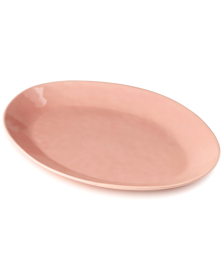 Certified International Desert Rose Oval Platter In Pink