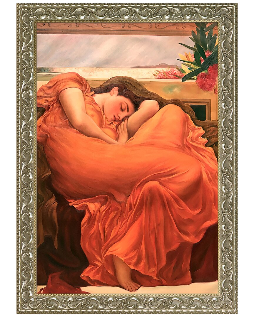 Overstock Art La Pastiche Flaming June Wall Art By Lord Frederic Leighton In Multicolor