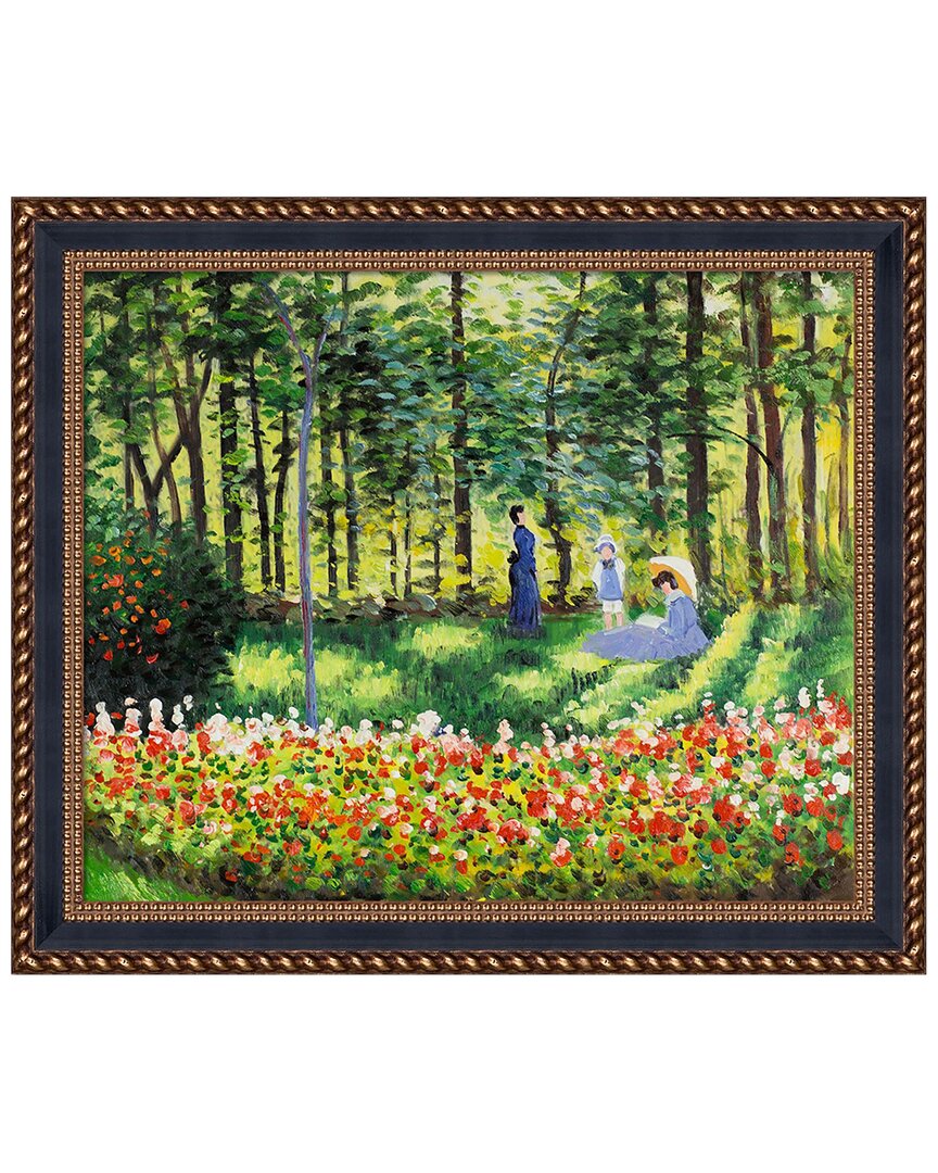 Overstock Art La Pastiche La Famille D'artiste Framed Wall Art By Claude Monet In Multicolor