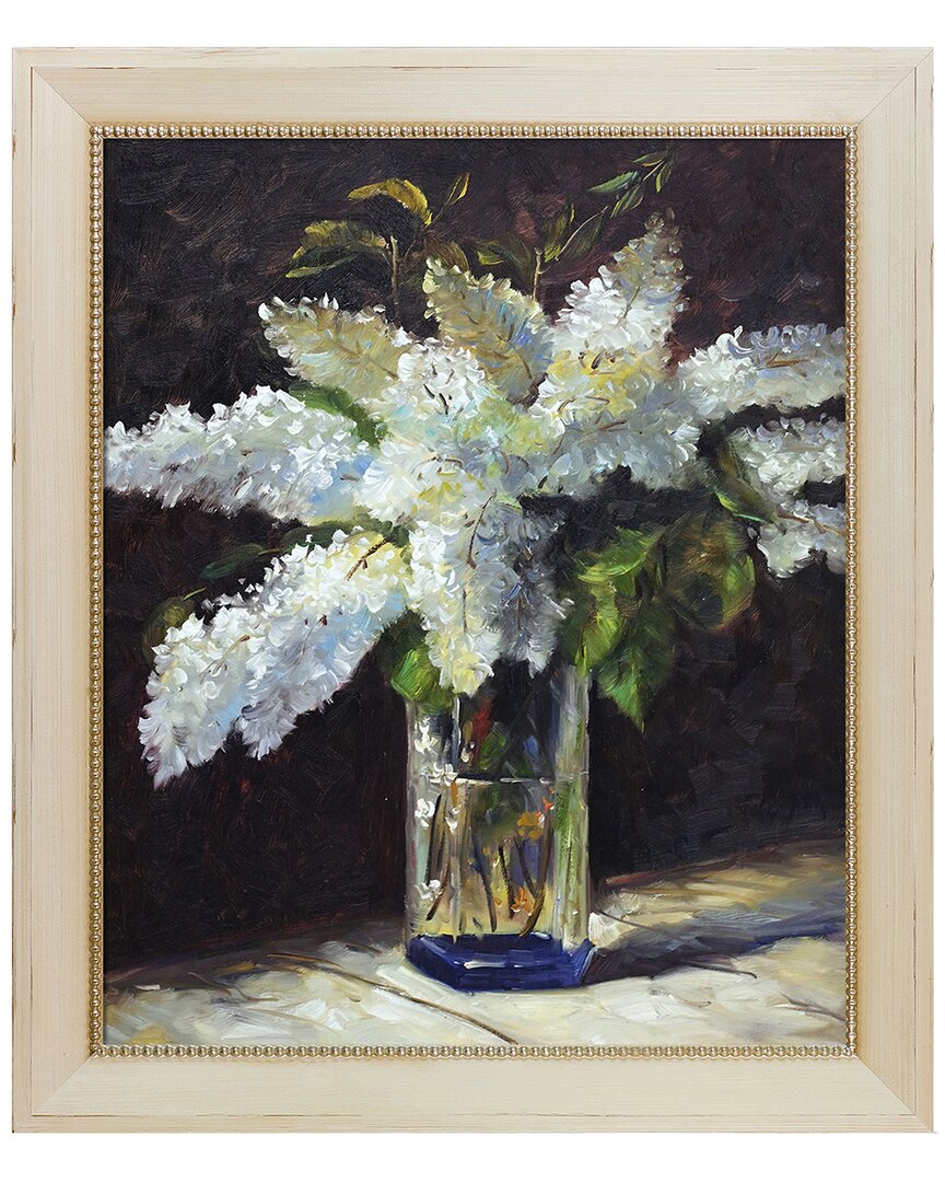 Overstock Art La Pastiche Lilacs In A Vase Framed Wall Art By Edouard Manet In Multicolor