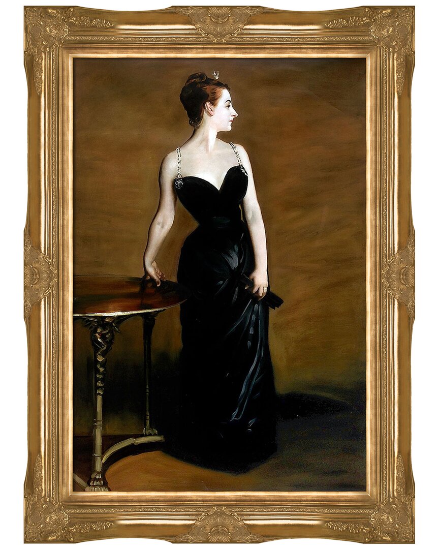 Overstock Art La Pastiche Portrait Of Madame X Framed Wall Art By John Singer Sargent In Multicolor