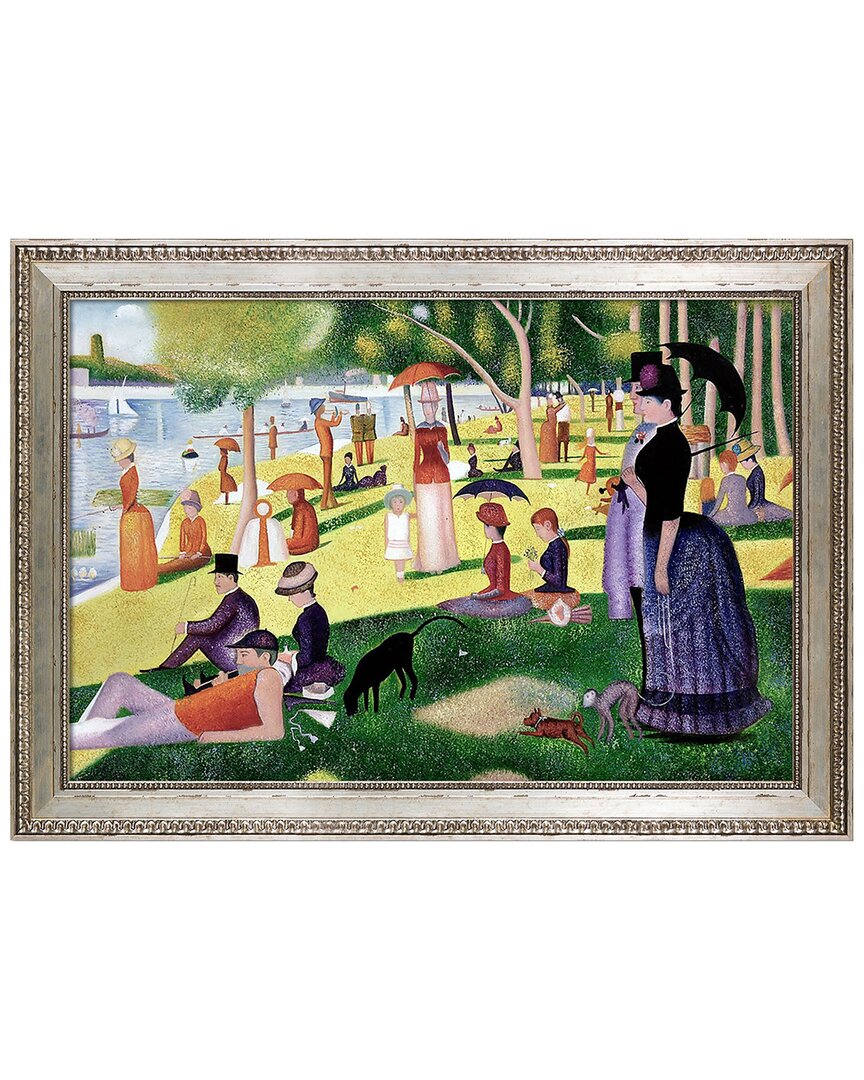 Shop Overstock Art La Pastiche Sunday Afternoon On The Island Of La Grande Jatte Framed Wall Art By Georges Seurat In Multicolor