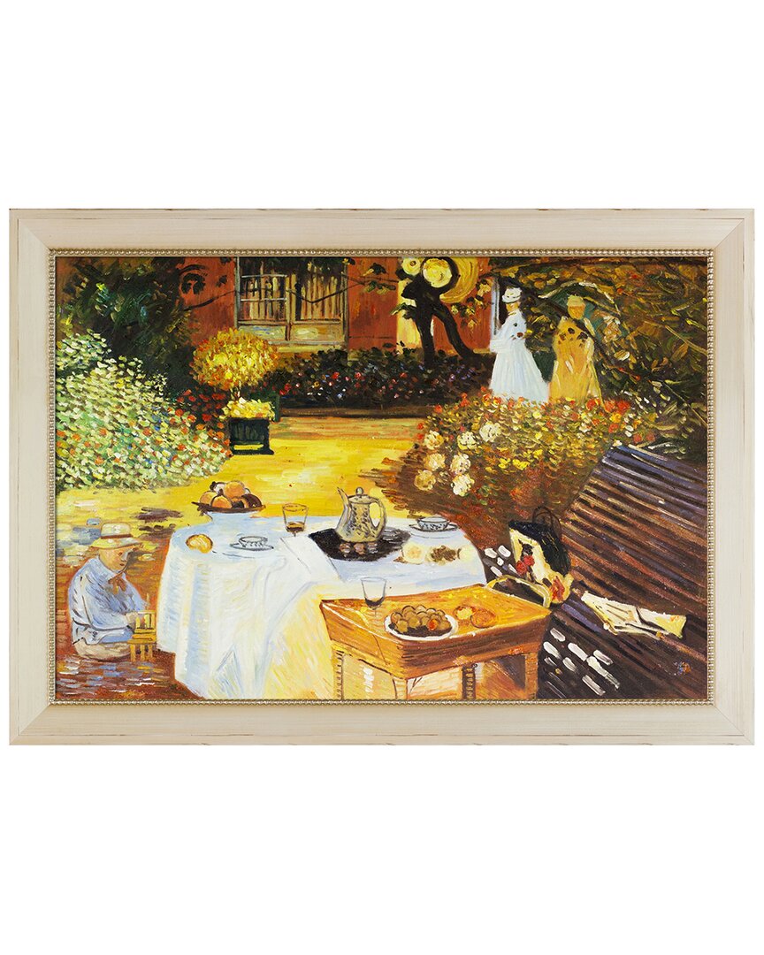 Overstock Art La Pastiche The Luncheon Framed Wall Art By Claude Monet In Multicolor