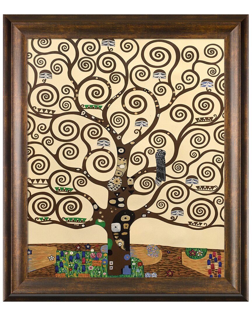 Overstock Art La Pastiche Tree Of Life Framed Wall Art By Gustav Klimt In Multicolor