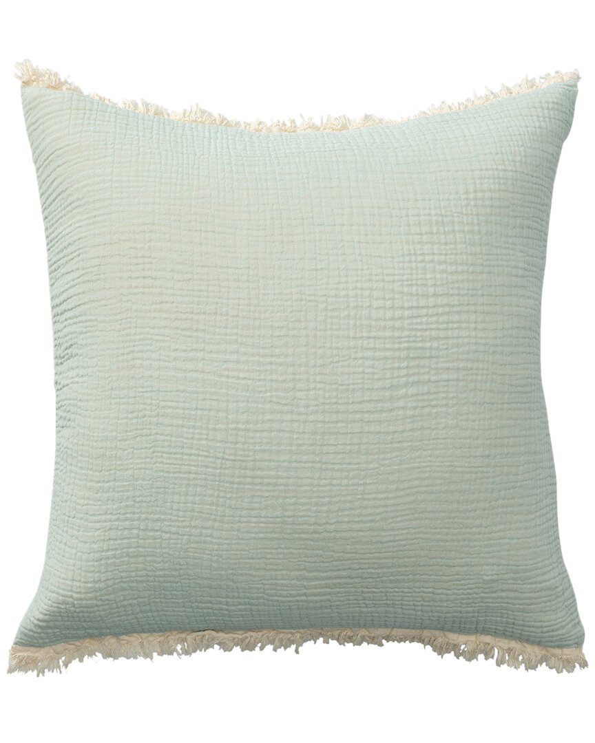 Lr Home Acielle Fringed Throw Pillow In Blue