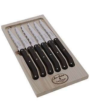 Jean Dubost Set of 6 Knives in Tray 