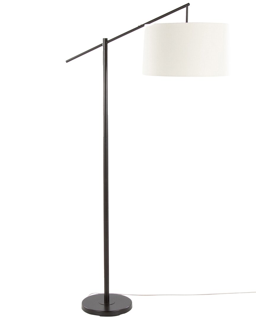 Lumisource Casper 69 Contemporary Metal Floor Lamp In Oil Br In White