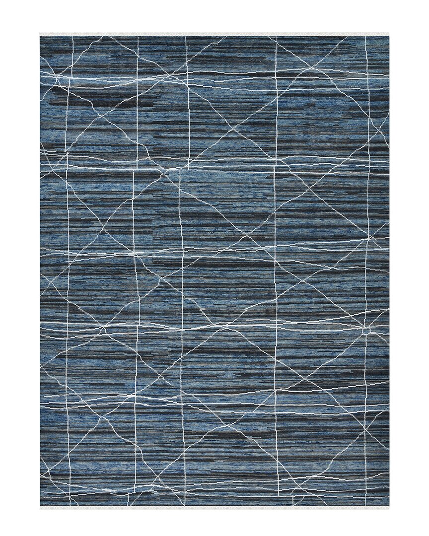 Amer Rugs Maneux Anna Wool-blend Rug In Blue