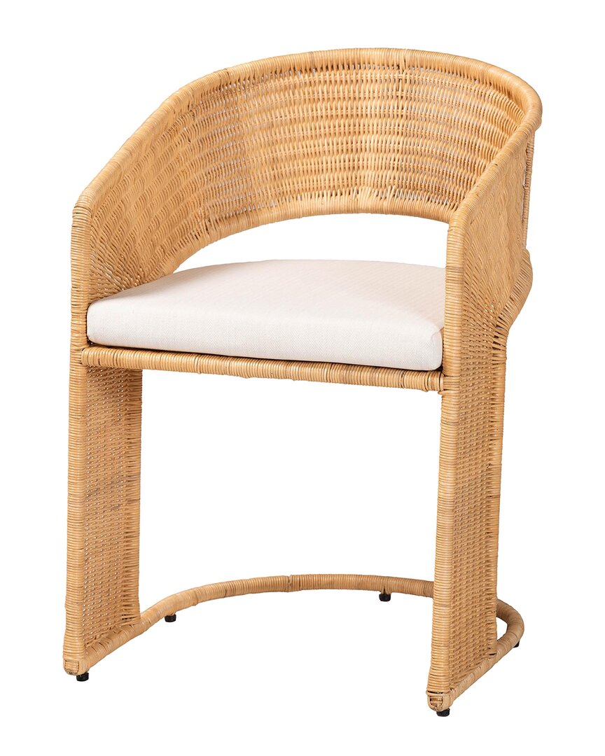 BAXTON STUDIO BAXTON STUDIO PALM BOHEMIAN RATTAN DINING CHAIR