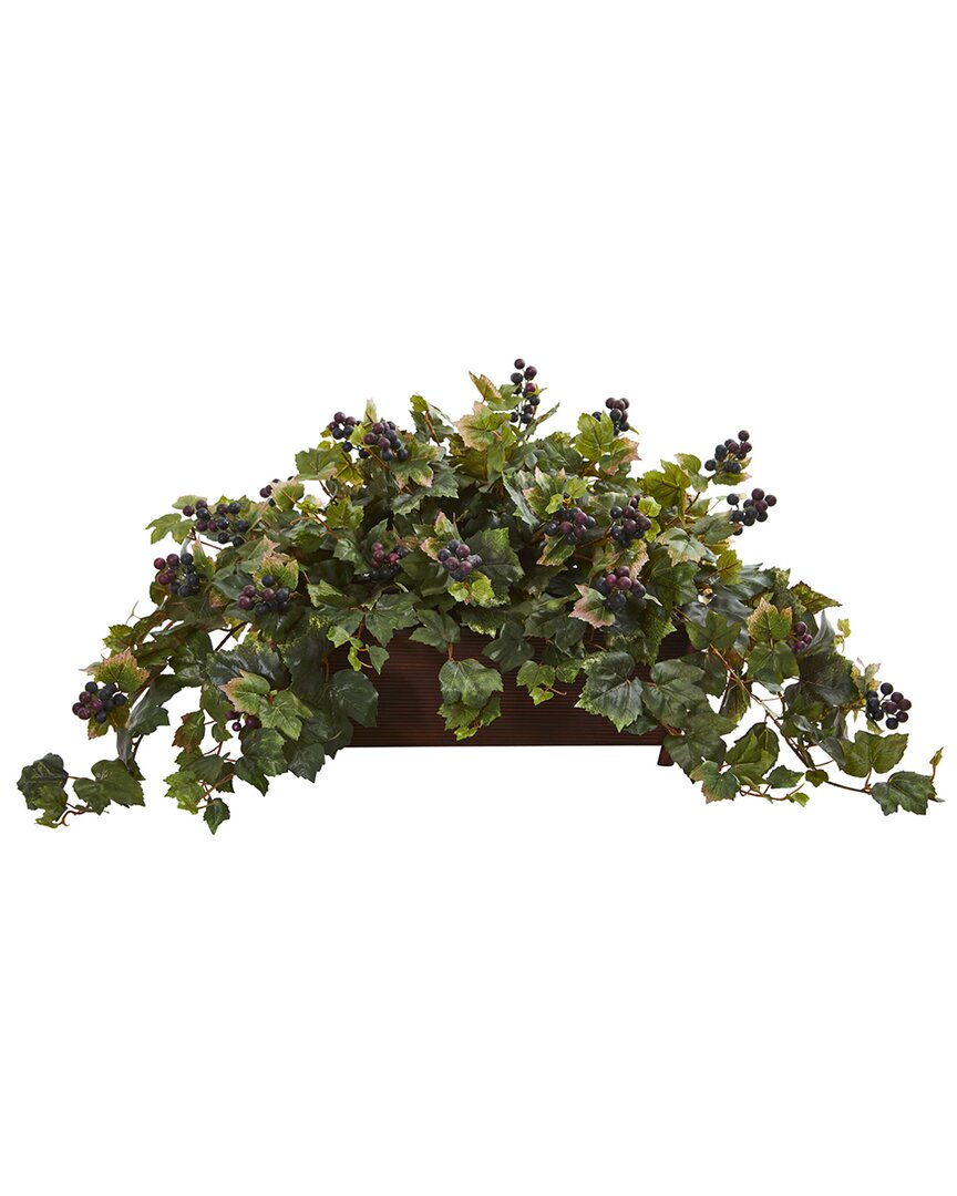 NEARLY NATURAL NEARLY NATURAL GRAPE LEAF ARTIFICIAL PLANT IN DECORATIVE PLANTER 