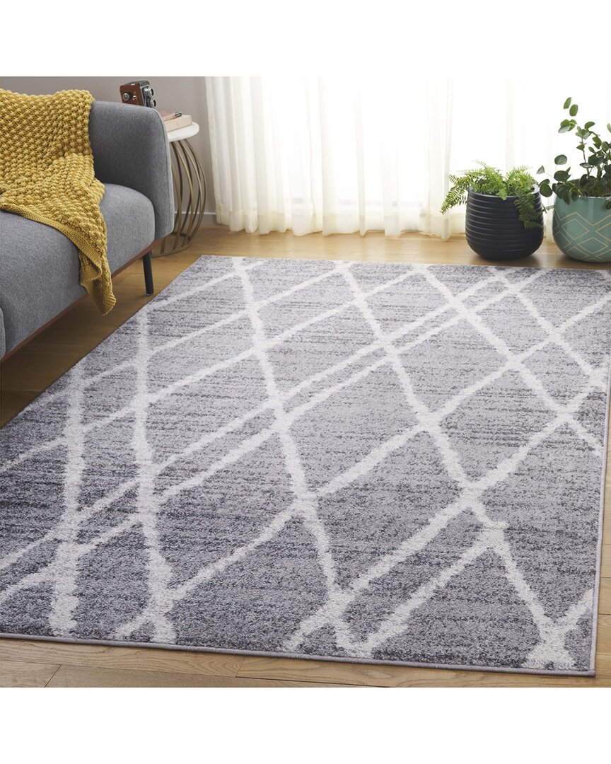 Safavieh Adirondack Tiltara Power Loomed Rug Ivory / Silver In Gray