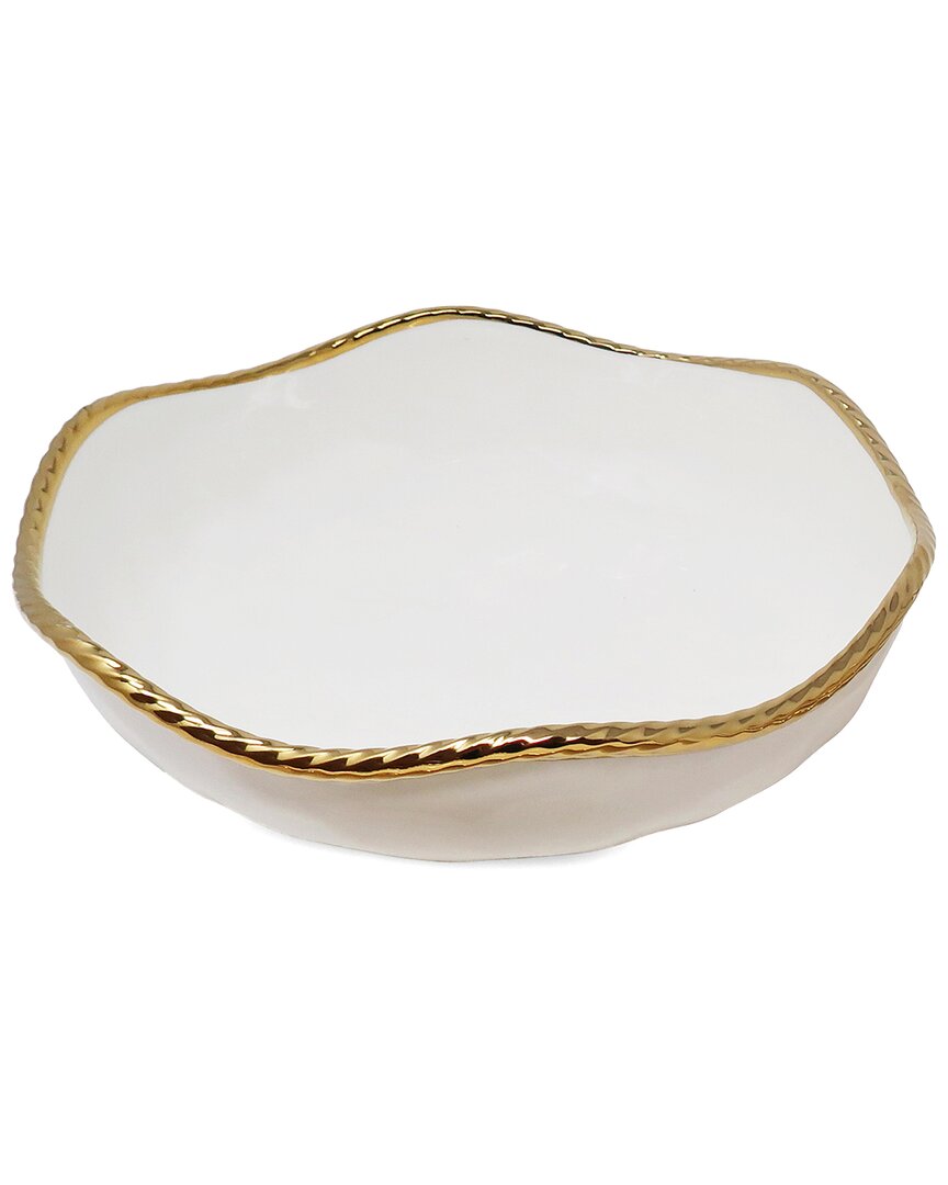 Vivience Salad Bowl In White